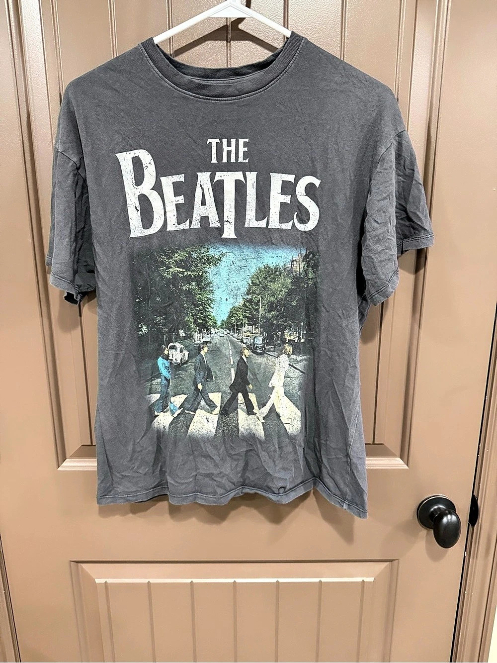The Beatles Abbey Road graphic tee Gray Small